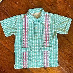 Six Honeybees - Valencia Guayabera Button Down Shirt - Size: 5T